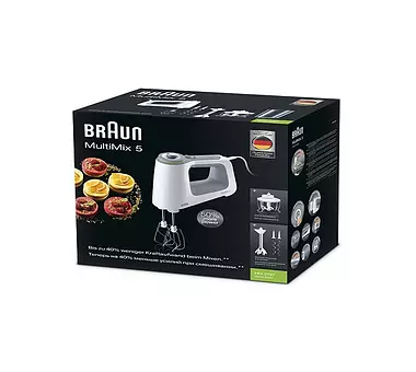 BRAUN Handmixer MultiMix 5 HM5137 SmartMix 750W (Weiß)