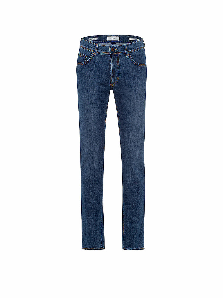 Übergröße  Brax Jeans Cadiz Masterpiece im Baumwoll-Mix Straight Fit in Hellblau