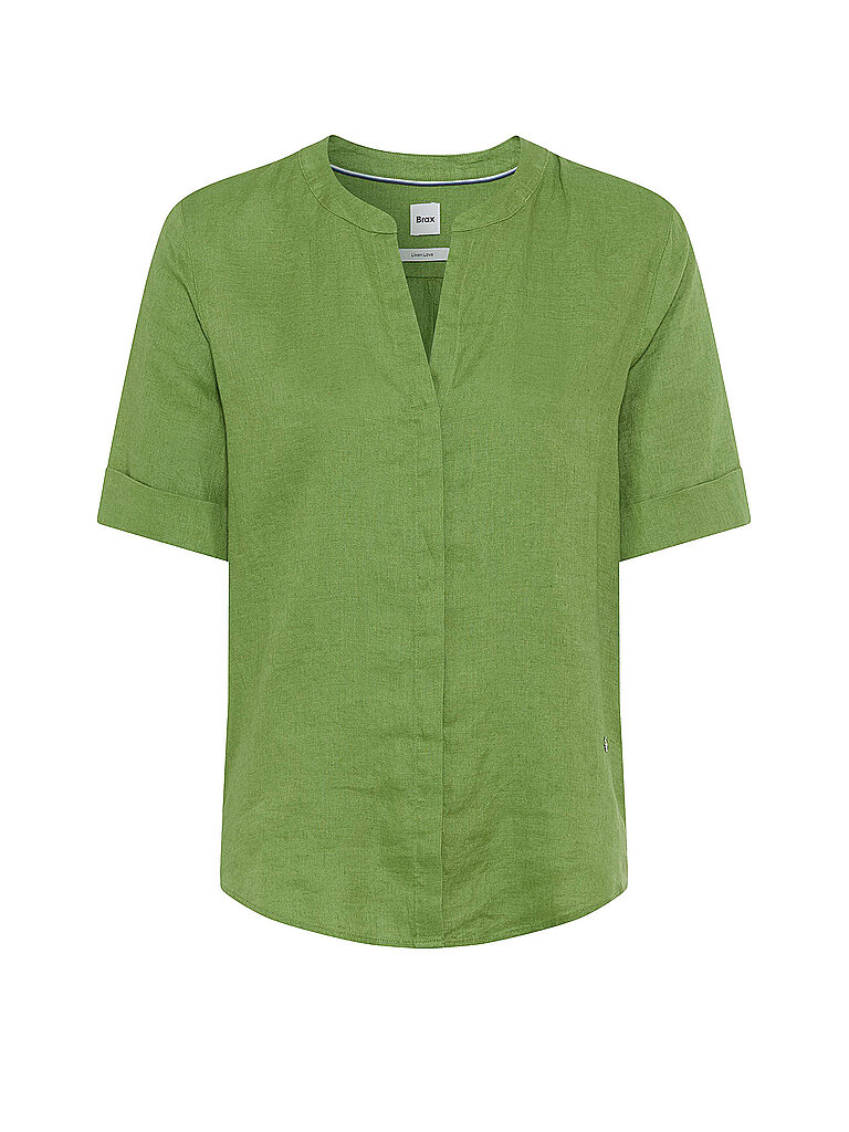 BRAX Leinenblusenshirt VERI grün | 34