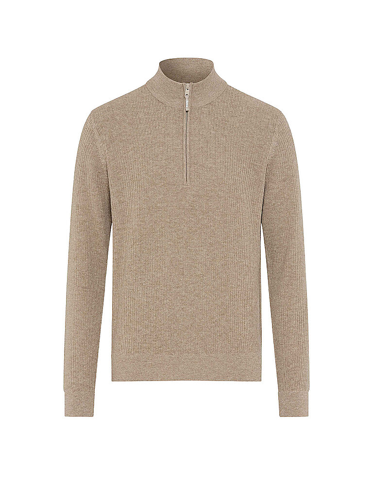 BRAX Troyer Pullover STEFFEN beige | XXXL