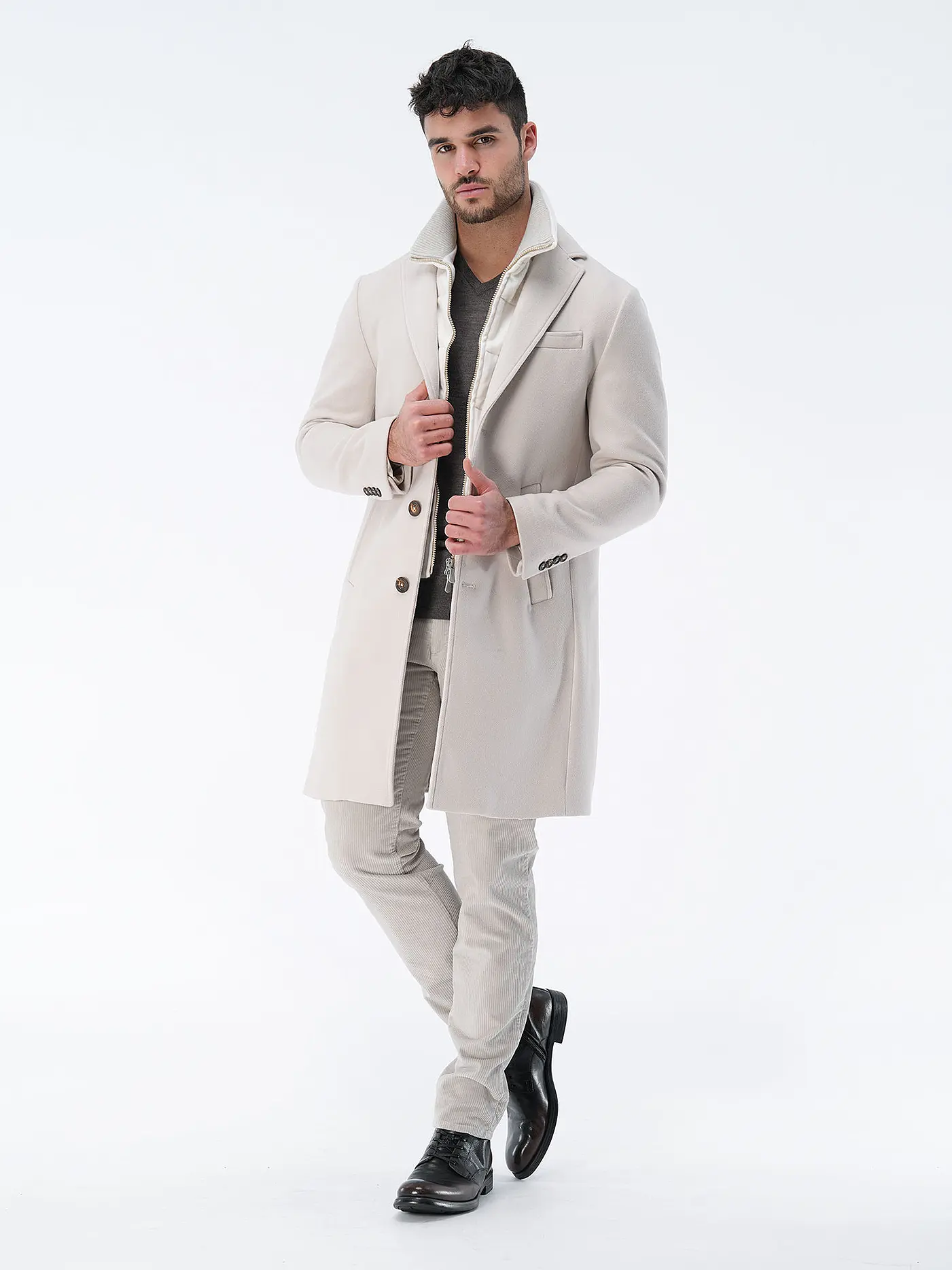 BRAX | Cordhose Modern Fit FABIO | weiss