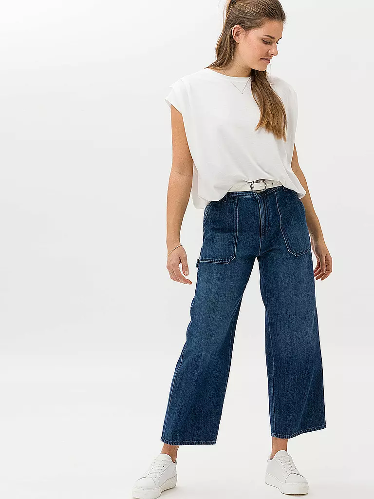 BRAX | Jeans Wide Leg 7/8 MAINE S | dunkelblau