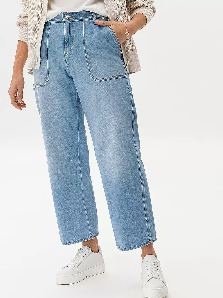 BRAX | Jeans Wide Leg 7/8 MAINE S | dunkelblau