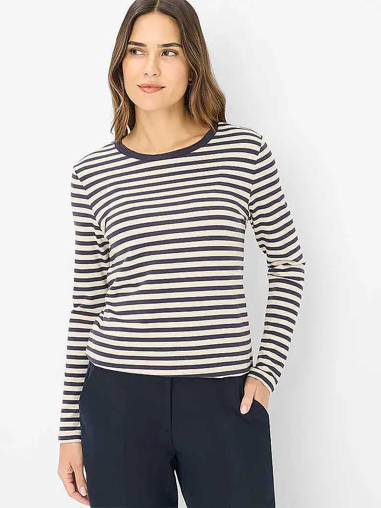 BRAX | Langarmshirt CARINA.L | dunkelblau