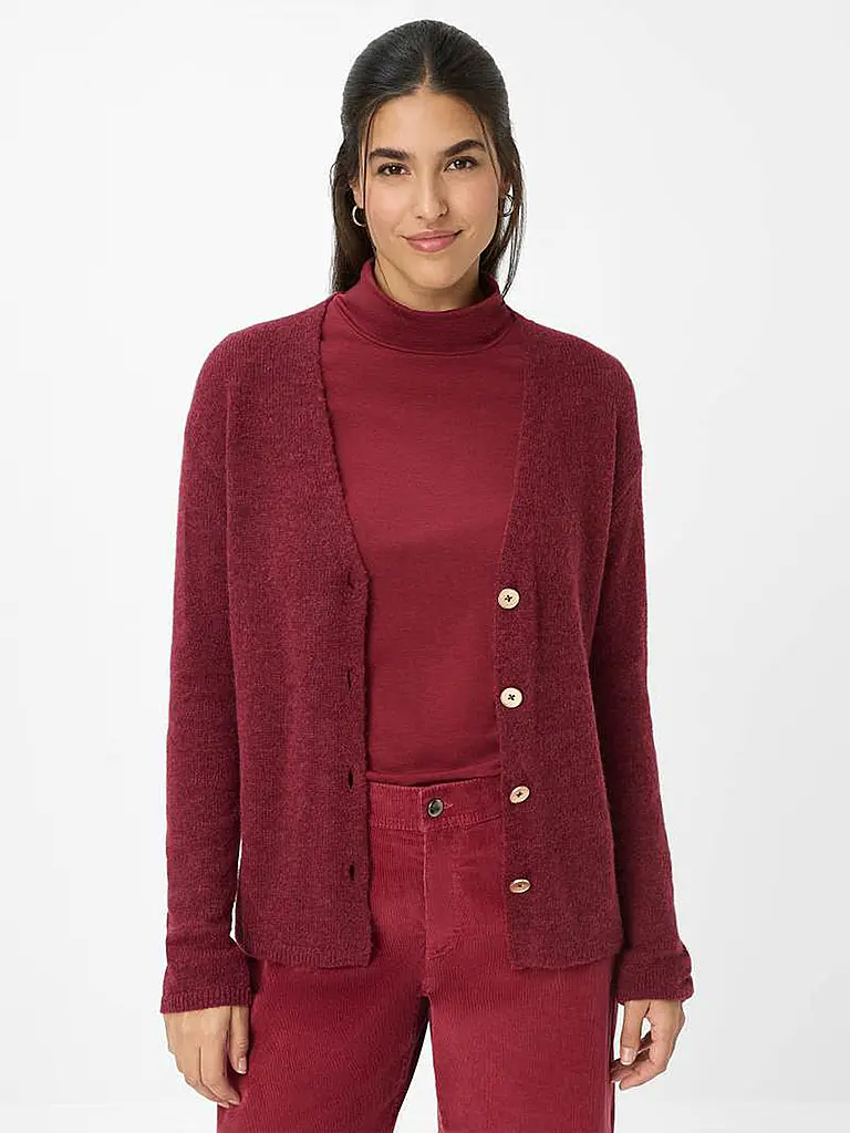 BRAX | Strickjacke ALICIA | dunkelrot