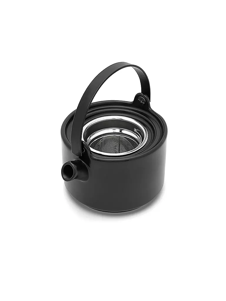 BREDEMEIJER | Tea for one Umea mit Bambusdeckel 0,5l Schwarz | camel