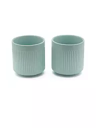 BREDEMEIJER | Teebecher SKAGEN 2er Set 0,3l Steingut Hellgrau | hellblau