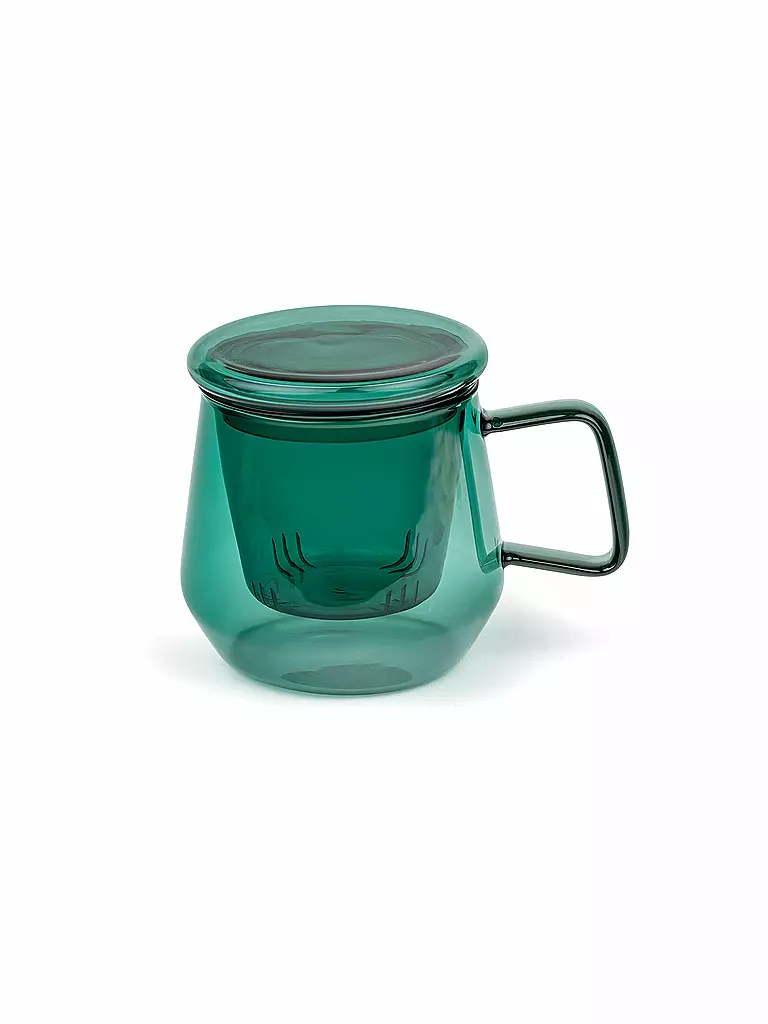 BREDEMEIJER | Teekanne TEA FOR ONE LIVORNO 0,35l Glas Jadegreen  | grün