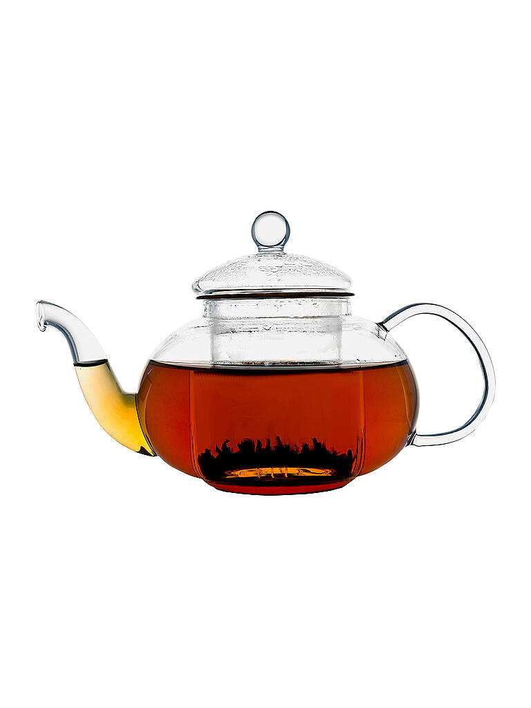 Verona einwandige Glas-Teekanne 1L inkl Filter
