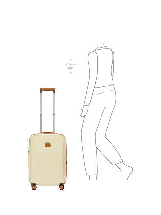 BRICS | Handgepäck Trolley 55cm erweiterbar TAORMINA Cream