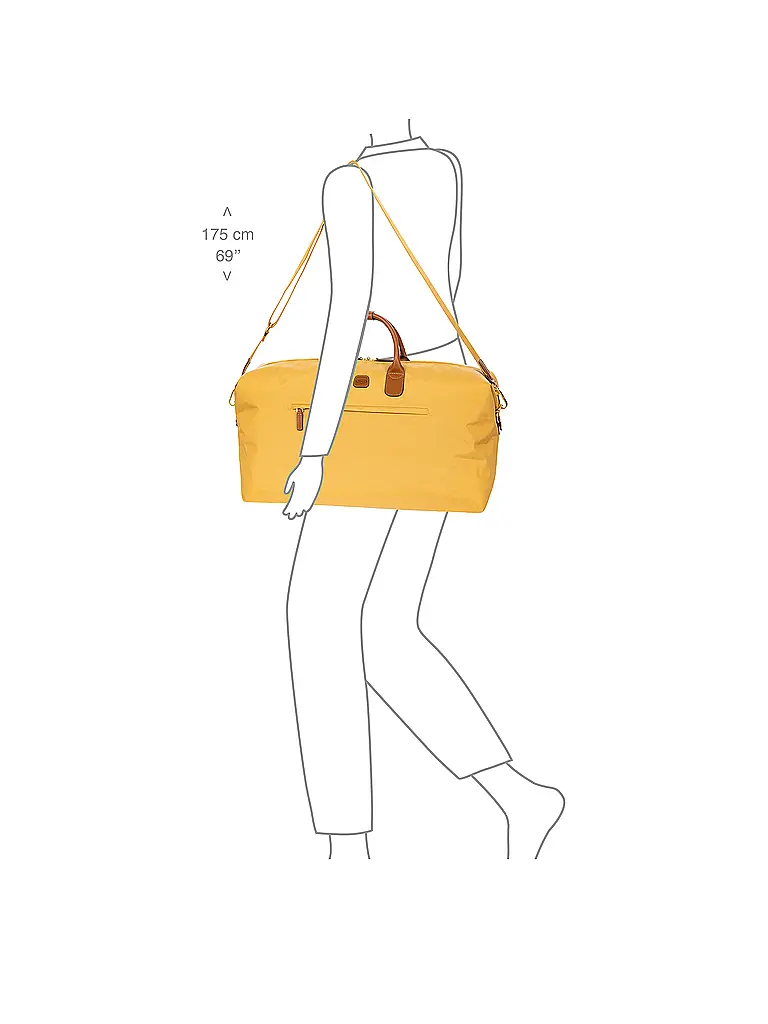BRICS | Reisetasche X-Travel 55cm Miele / Honey | Gelb