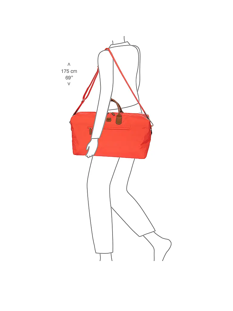 BRICS | Reisetasche X-Travel 55cm Papavero / Poppy | Orange