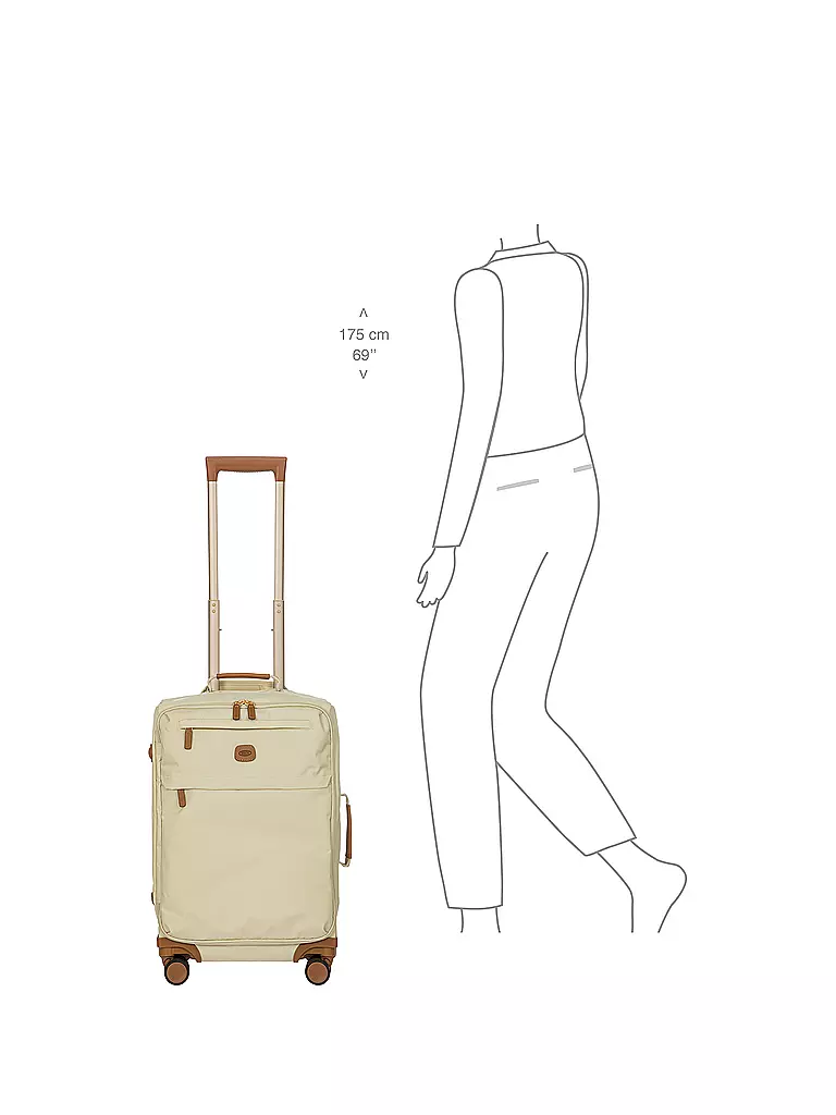 BRICS | Trolley X Travel 55cm Beige | beige