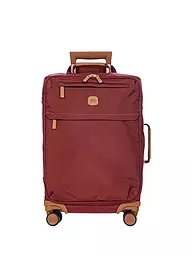 BRICS | Trolley X Travel 55cm Beige | dunkelrot