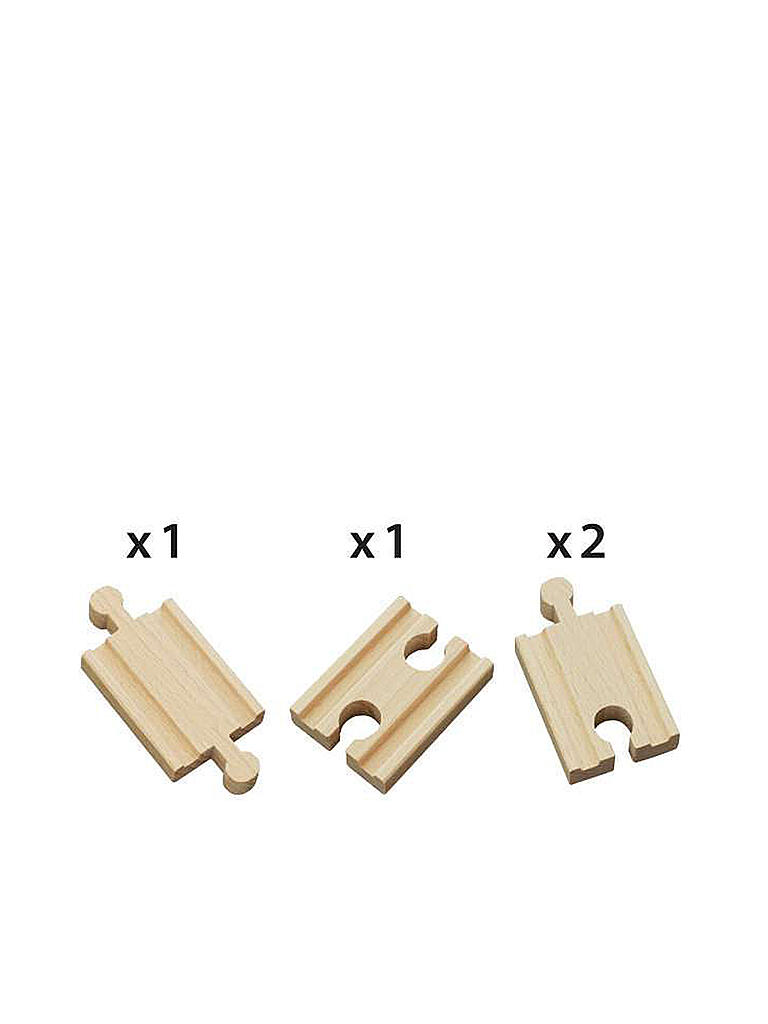 BRIO | 1/4 Gerade Gleise (A2,B2,C2) | keine Farbe