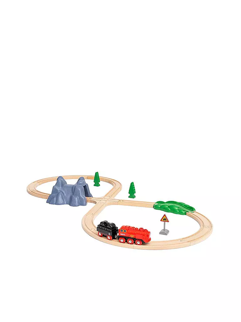 BRIO | Batterie-Dampflok Set | keine Farbe