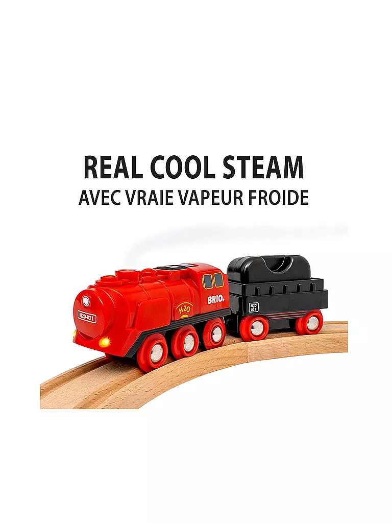 BRIO | Batterie-Dampflok Set | keine Farbe