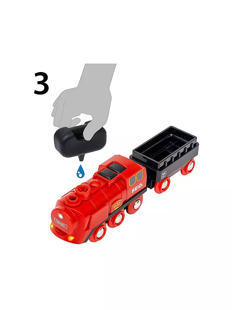 BRIO | Batterie-Dampflok Set | keine Farbe