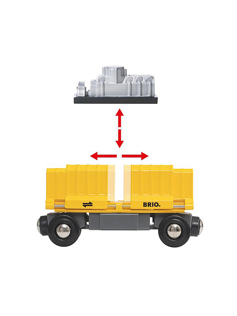 BRIO | Güterzug mit drei Waggons | keine Farbe