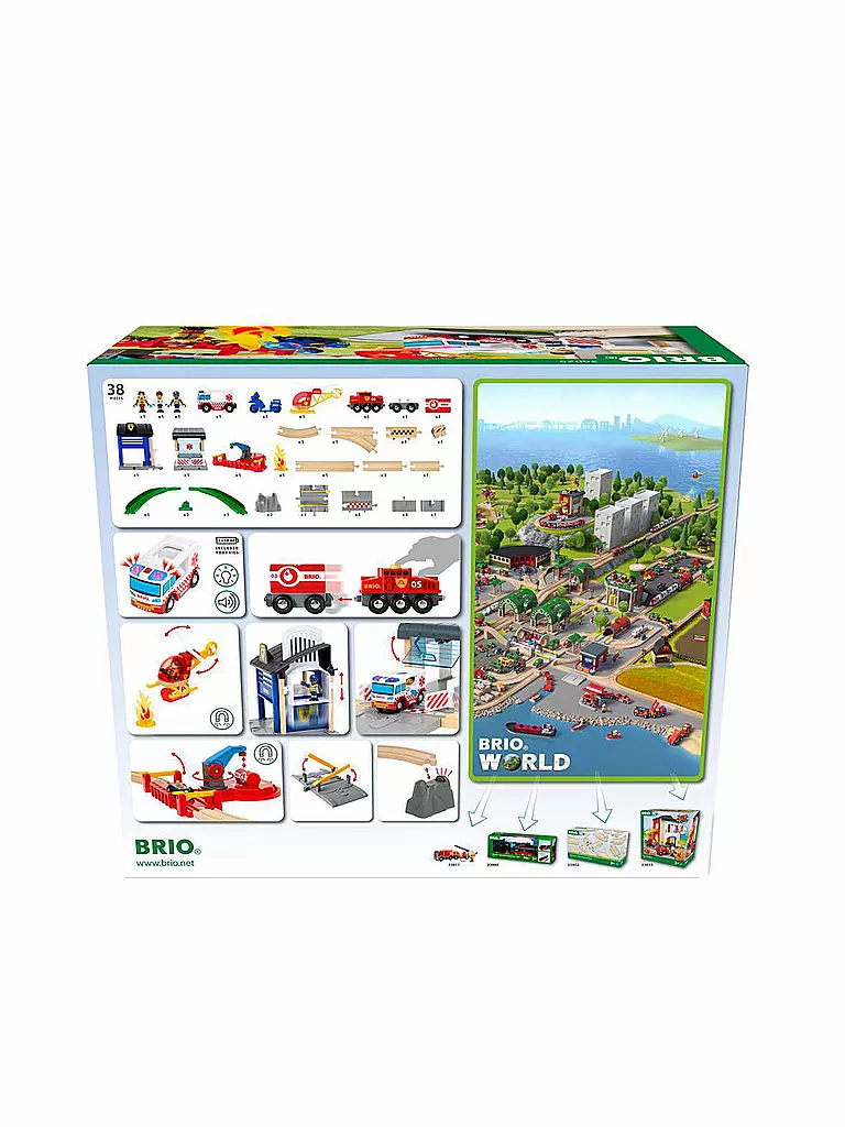 BRIO | Polizei und Feuerwehr Set Deluxe | keine Farbe