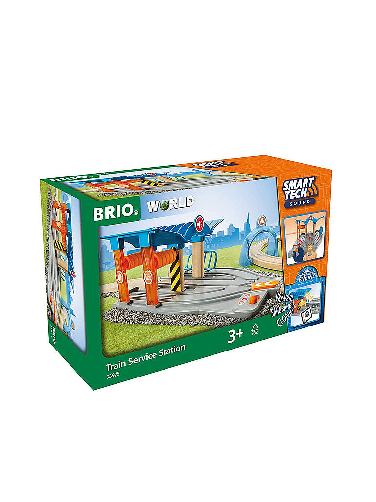 BRIO Smart Tech Eisenbahn Zug Starter Set Waschanlage Werkstatt Tunnel Bauernhof BRIO Smart Tech Eisenbahn Zug Starter Set Waschanlage Werkstatt Tunnel Bauernhof