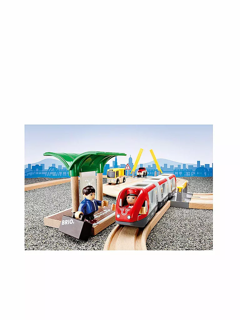 BRIO | Strassen und Schienen Reisezug Set | keine Farbe