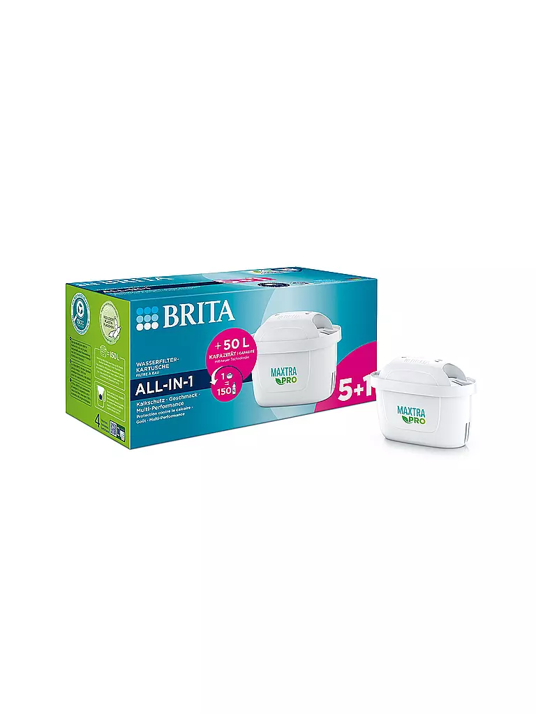 BRITA | Filterkartuschen MAXTRA PRO All-in-1 6-er Pkg. | weiss