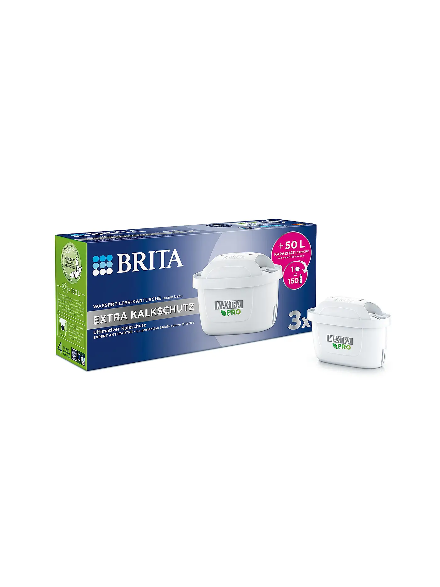 BRITA | Filterkartuschen MAXTRA PRO Extra Kalkschutz | weiss