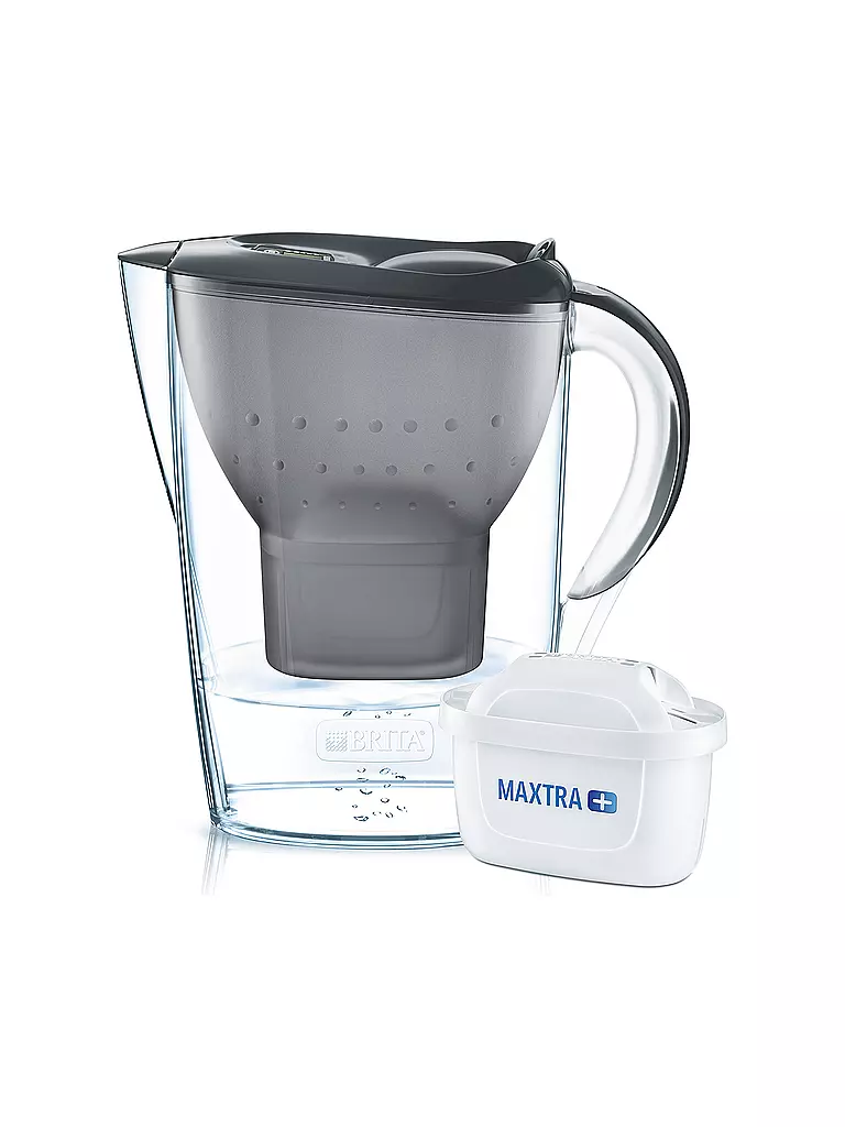 BRITA | Tischwasserfilter Marella 1,4l inkl. 1 MAXTRA+ Filterkartusche | grau