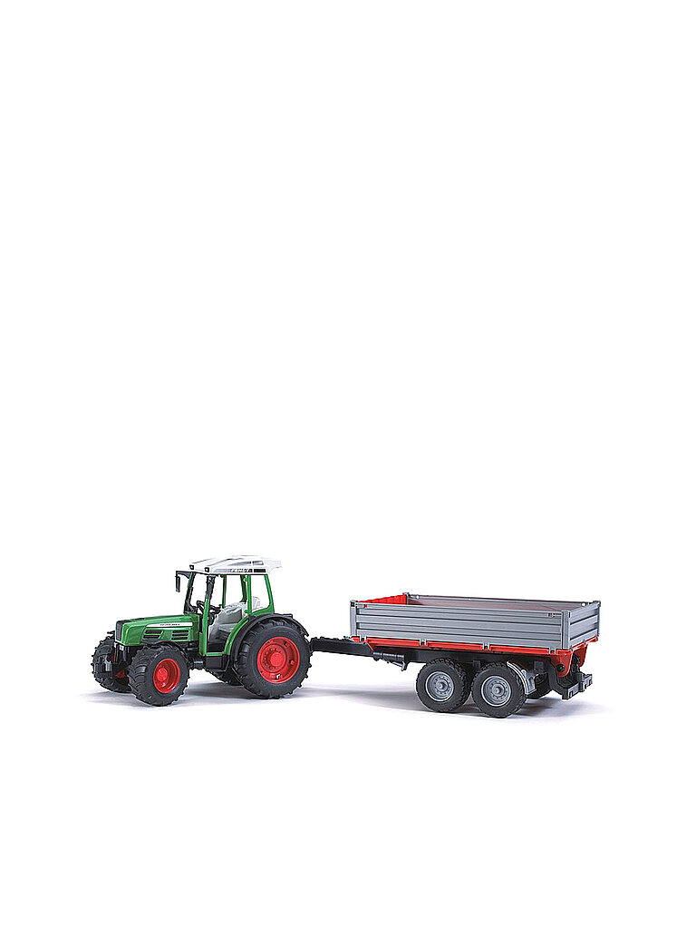 BRUDER Traktor Fendt 209 S und Bordwandanhänger 02104 Profi