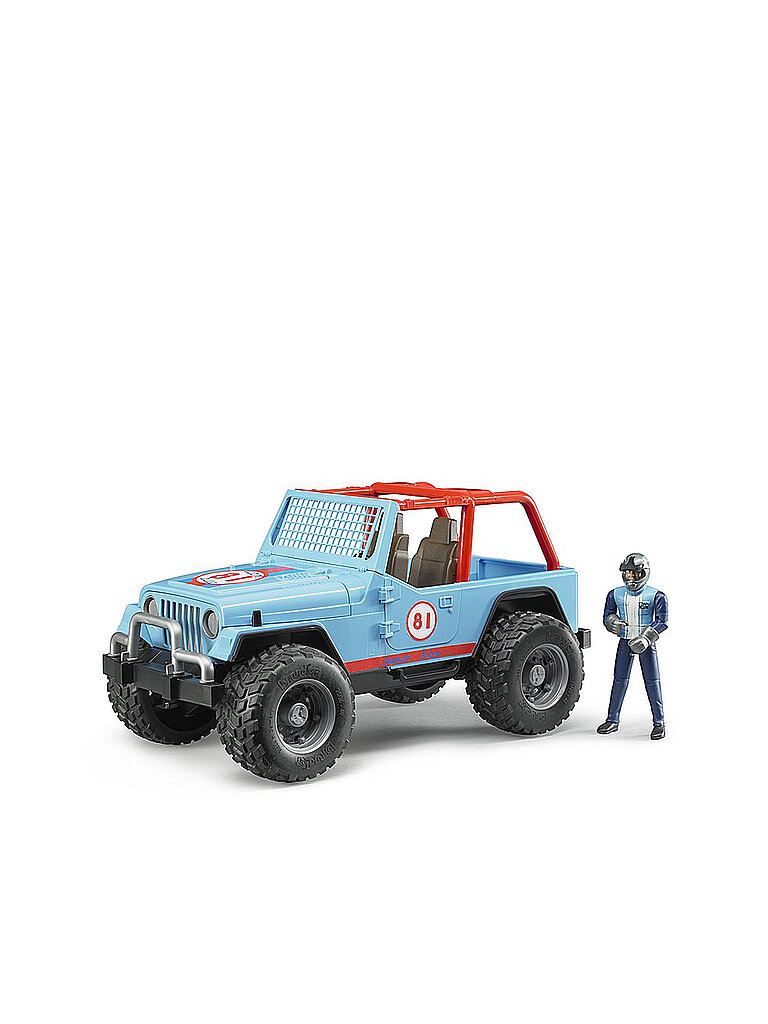 BRUDER Jeep Cross Country Racer blau mit Rennfahrer 02541