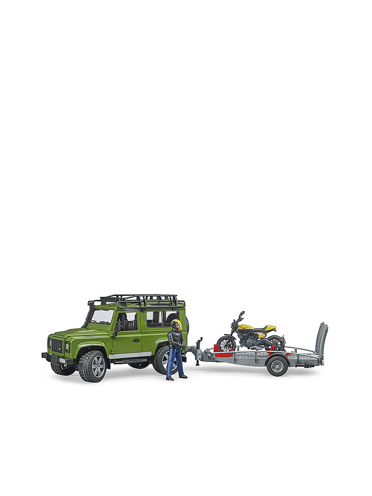 BRUDER Land Rover Defender mit Anhänger 02589 Profi