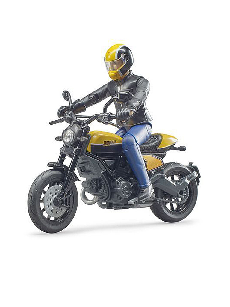 BRUDER bworld Scrambler Ducati Full Throttle mit Fahrer 63053