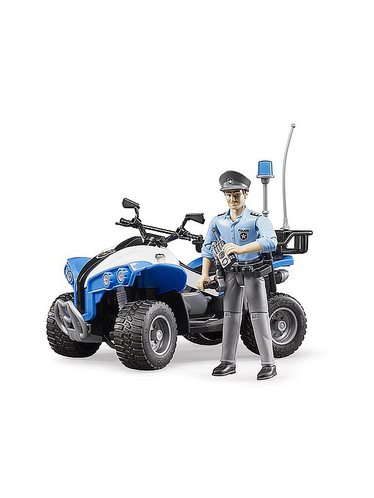 BRUDER | Polizei-Quad mit Polizist und Ausstattung 63010 | bunt