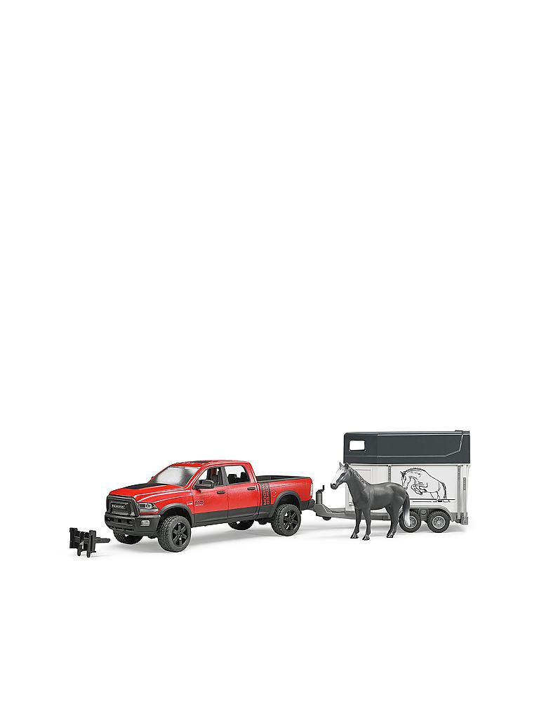 BRUDER | RAM 2500 Power Wagon mit Pferdeanhänger und Pferd  | keine Farbe