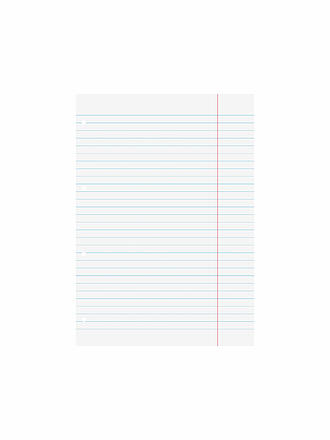 BRUNNEN VERLAG | Ringbucheinlagen - 50 Blatt liniert mit Korrekturrand