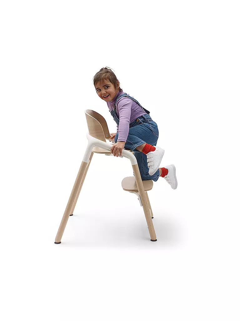 BUGABOO | Hochstuhl GIRAFFE Basis Neutrales Holz / Weiss | beige