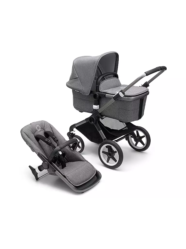 BUGABOO | Kombikinderwagen Fox3 Komplett Set Graphit / Graumeliert | grau