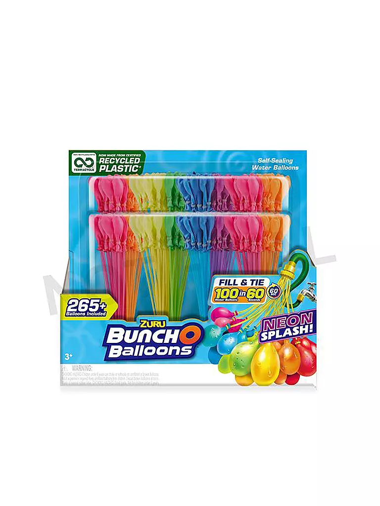 BUNCH O BALLOONS | Wasserballons Neon 8x100 | keine Farbe