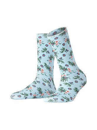 BURLINGTON | Socken FLORAL ROMANCE 36-41 light blue