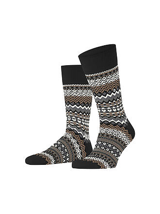 BURLINGTON | Herren Socken FAIR ISLE 40-46 black