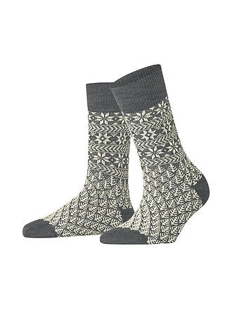 BURLINGTON | Damen Socken X-MAS FAIR ISLE 36-41 dark grey