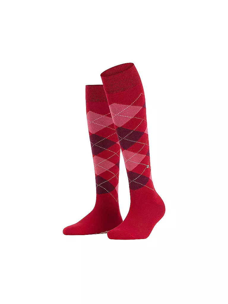 BURLINGTON | Damen Kniestrümpfe MARYLEBONE 36-40 cranberry  | rot