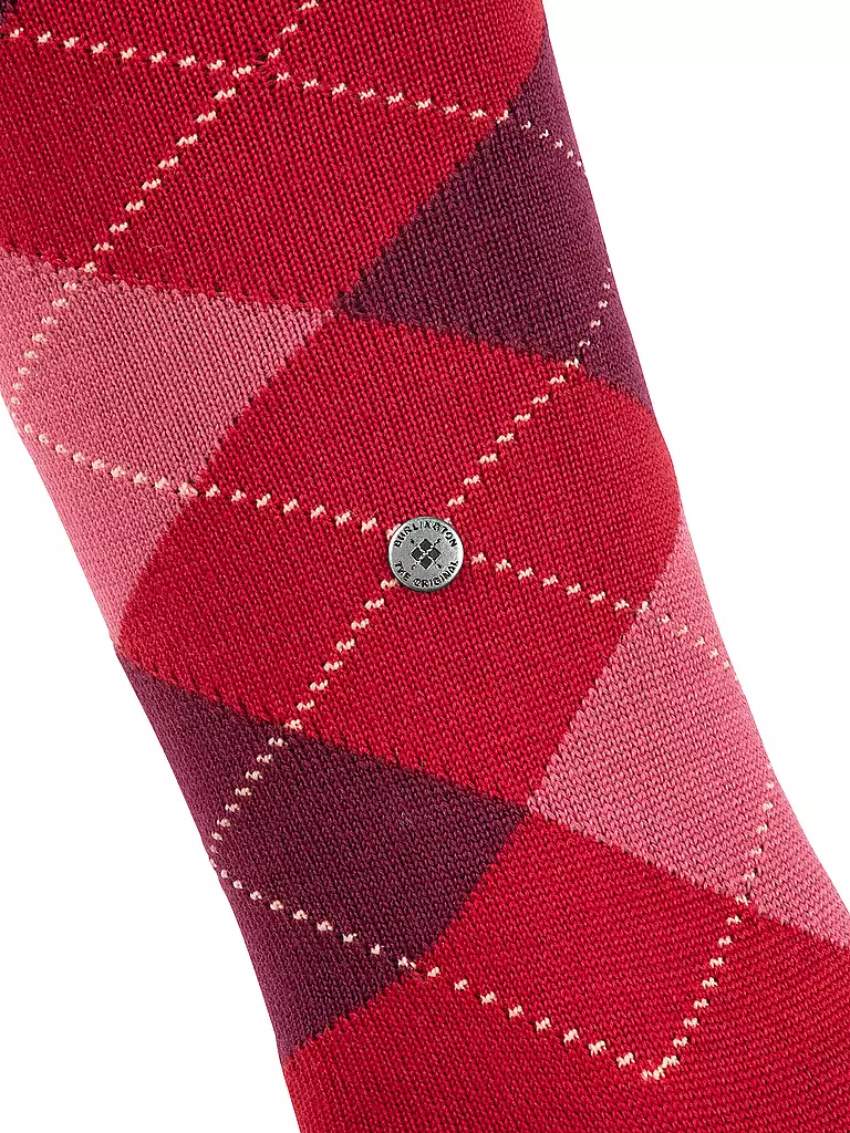 BURLINGTON | Damen Kniestrümpfe MARYLEBONE 36-40 cranberry  | rot