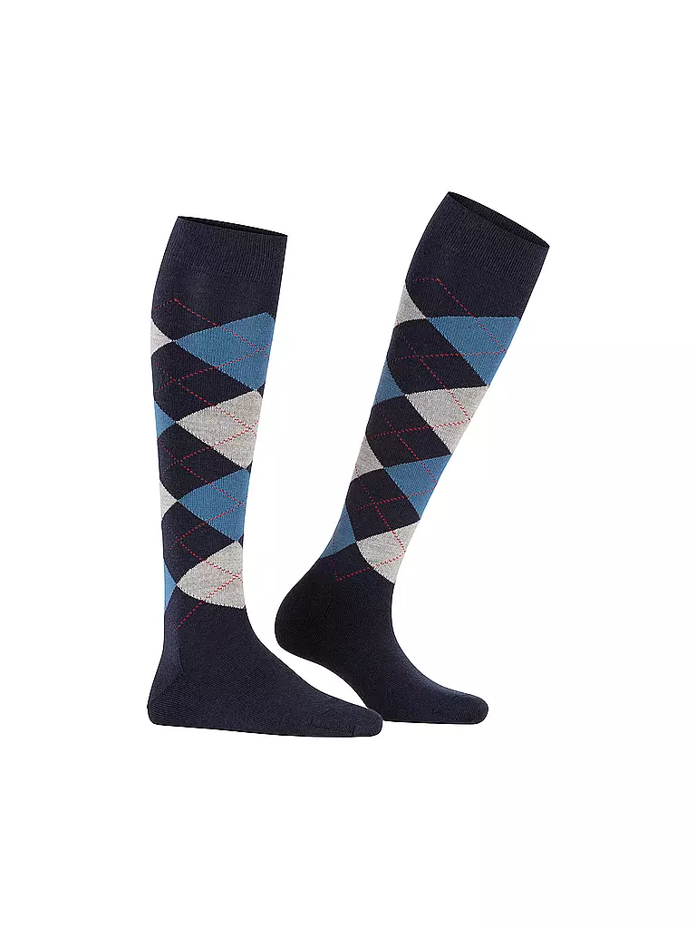 BURLINGTON | Damen Kniestrümpfe MARYLEBONE 36-40 d blau | olive