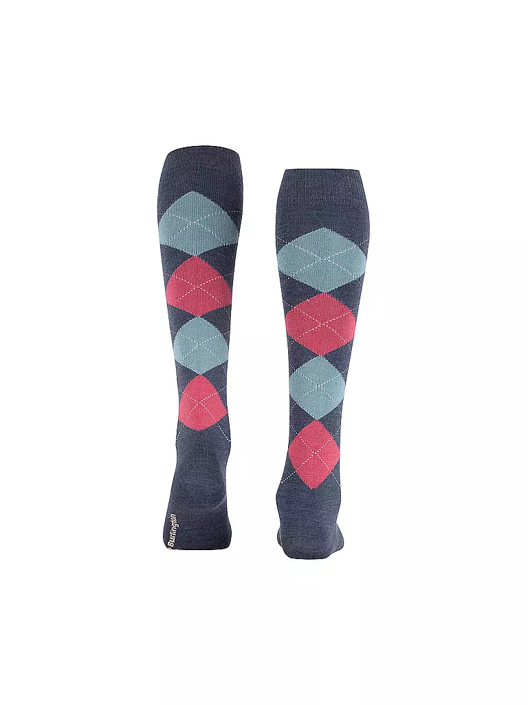 BURLINGTON | Damen Kniestrümpfe MARYLEBONE 36-40 dark blue mel | blau