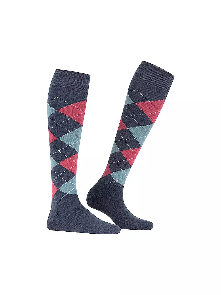 BURLINGTON | Damen Kniestrümpfe MARYLEBONE 36-40 dark blue mel | blau