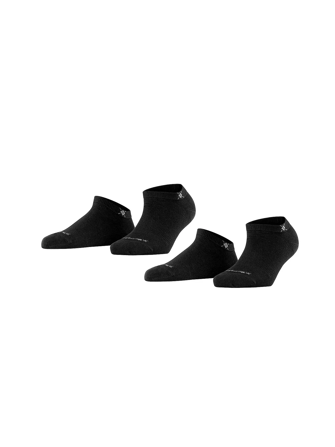BURLINGTON | Damen Sneaker-Socken 2er Pkg. EVERYDAY 36-41 black | schwarz