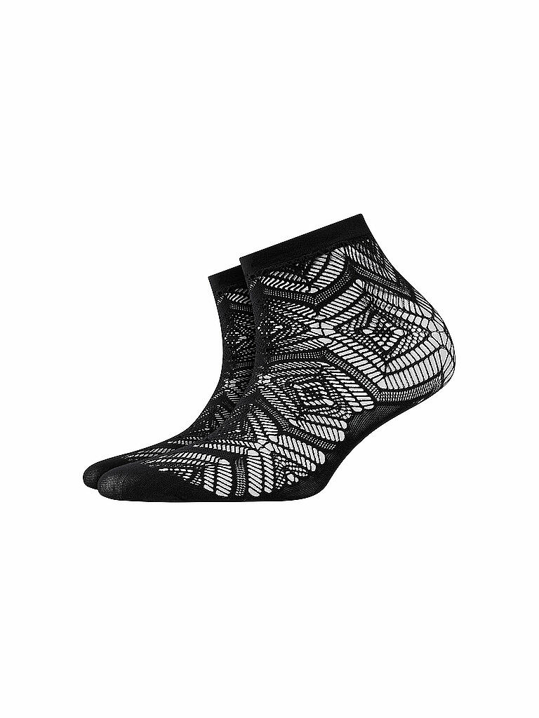 BURLINGTON | Damen Socken ARGYLE LACE 36-41 black | schwarz