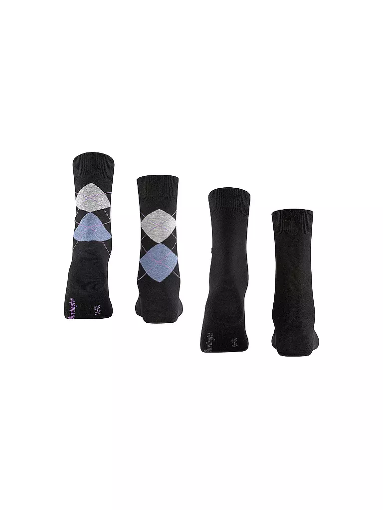 BURLINGTON | Damen Socken EVERYDAY 2-er Pkg 36-41 black | beige